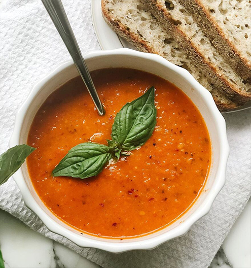 Roasted Tomato Basil Soup | Chef Near You, chefmuloo.com